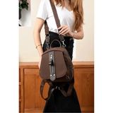 Just Polo Kadın Günlük Kullanıma Uygun Ayarlanabilir Askılı Lüks Sırt Çantası Shopper - Kahverengi