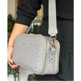 Just Polo Kadın Günlük Kullanıma Uygun Baskılı Ayarlanabilir Askılı Şık Omuz Çantası Ebat: 26 x 16 cm - Gri