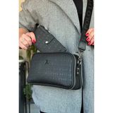 Just Polo Kadın Günlük Kullanıma Uygun Şık Omuz Çantası ve Cüzdanı Kombin Shopper - Tek Ebat - Siyah