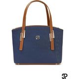Just Polo Kadın Günlük Kullanıma Uygun Şık ve Kullanışlı Sırt Çantası Shopper Ebat : En 25 cm - Tek Ebat - Lacivert - Taba