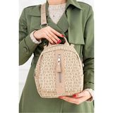 Just Polo Kadın Günlük Kullanıma Uygun Su Geçirmez Çok Bölmeli Sırt Çantası Shopper - Kum