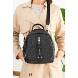 Just Polo Kadın Günlük Kullanıma Uygun Su Geçirmez Çok Bölmeli Sırt Çantası Shopper - Tek Ebat - Siyah