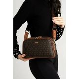 Just Polo Kadın Günlük Kullanıma Uygun Su Geçirmez Lüks ve Şık Omuz Çantası Shoulder Bag - Kahverengi - Taba