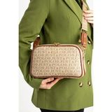 Just Polo Kadın Günlük Kullanıma Uygun Su Geçirmez Lüks ve Şık Omuz Çantası Shoulder Bag - Vizon Taba