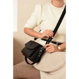 Just Polo Kadın Günlük Kullanıma Uygun Su Geçirmez Şık El ve Omuz Çantası Shopper Ebat: 23 x 14 cm - Tek Ebat - Siyah
