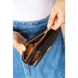 Just Polo Kadın Günlük Kullanıma Uygun Yeni Sezon Fermuarlı ve Çıtçıtlı Çok Bölmeli Cüzdan Shopper - Tek Ebat - Kahverengi