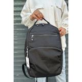 Just Polo Kadın Ithal Klinkır Kumaş Şık ve Lüks Sırt Çantası Shopper - Siyah