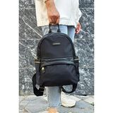Just Polo Kadın Ithal Saten Kumaş Şık Okul ve Sırt Çantası Shopper - Tek Ebat - Siyah