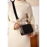 Just Polo Kadın Kabartma Baskılı El ve Omuz Çantası Shopper - Siyah - Camel