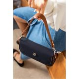 Just Polo Kadın Krem Camel El ve Omuz Çantası 346005MH - Tek Ebat - Lacivert - Taba