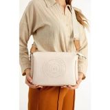 Just Polo Kadın Krem Renk Uzun Askılı Omuz ÇANTASI-BD6006 - Ürün Ebat:27 cm*22 cm - Krem - Açık Taba