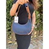 Just Polo Kadın Lacivert Taba Yeni Sezon Su Geçirmez El & Omuz ve Çapraz Askılı Çanta Shopper - Tek Ebat - Lacivert - Taba
