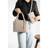 Just Polo Kadın Monogram Baskılı El Ve Omuz Çantası 232066MH