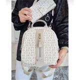 Just Polo Kadın Monogram Baskılı Sırt ve Omuz Çantası Günlük Kullanım Için Justpolo TYCTJK2177