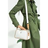 Just Polo Kadın Omuz Çantası 6011MH - Beyaz - Camel