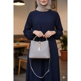 Just Polo Kadın Orijinal Ayarlanabilir Uzun Askılı Orta Boy El ve Omuz Çantası Shopper - Tek Ebat - Gri