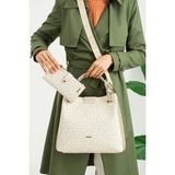Just Polo Kadın Orijinal Baskılı Büyük Boy El & Omuz Çantası ve Cüzdanı Kombin AVP2180PC Shopper - Tek Ebat - Çok Renkli