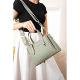 Just Polo Kadın Orijinal Just Polo Ayarlanabilir Askılı Şık El ve Omuz Çantası Shopper Ebat : 18 x 25 cm - Yeşil