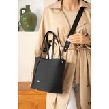 Just Polo Kadın Orijinal Just Polo Büyük Boy Lüks El ve Omuz Çantası Shopper 27 x 33 cm - Siyah