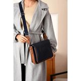 Just Polo Kadın Orijinal Yeni Sezon Omuz Çantası Shopper Ebat : 21 x 28 cm - Lacivert - Taba