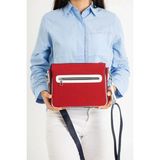 Just Polo Kadın Orijinal Yeni Sezon Omuz Çantası Shopper Ebat : 21 x 28 cm - Tek Ebat - Lacivert - Kırmızı