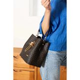 Just Polo Kadın Orta Boy Ayarlanabilir Askılı El ve Omuz Çantası Ebat: 22 x 23 cm Shopper - Tek Ebat - Kahverengi