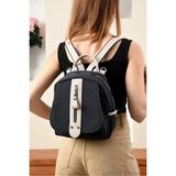 Just Polo Kadın Orta Boy Ayarlanabilir Askılı Şık Lakost Sırt Çantası Shopper - Lacivert - Taba