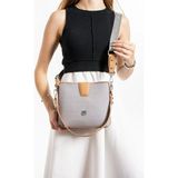 Just Polo Kadın Orta Boy El ve Omuz Çantası MH4059MH - Tek Ebat - Gri - Camel