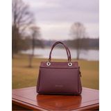 Just Polo Kadın Orta Boy Şık El ve Omuz Çantası Shopper Ebat : 18 x 26 cm - Tek Ebat - Bordo