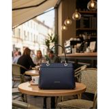 Just Polo Kadın Orta Boy Şık El ve Omuz Çantası Shopper Ebat : 18 x 26 cm - Tek Ebat - Lacivert