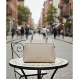 Just Polo Kadın Orta Boy Şık El ve Omuz Çantası Shopper Ebat : 18 x 26 cm - Tek Ebat - Taş