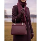 Just Polo Kadın Premium El & Omuz Çantası Ebat 18 x 26 cm Shoulder Bag - Tek Ebat - Bordo