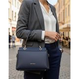 Just Polo Kadın Şık ve Lüx El & Omuz Çantası Ebat 18 x 26 cm Shopper - Lacivert