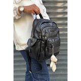 Just Polo Kadın Siyah Orijinal Ithal Çok Gözlü Su Geçirmez Ultra Hafif Sırt Çantası Shopper 2310002MH - Tek Ebat