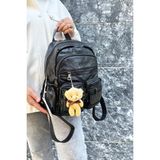 Just Polo Kadın Siyah Orijinal İthal Çok Gözlü Su Geçirmez Ultra Hafif Sırt Çantası Shopper
