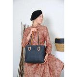 Just Polo Kadın Siyah Taba Büyük Boy 4 Bölmeli Günlük Kullanıma Uygun Tote Bag Omuz Çantası 234028MH - Tek Ebat