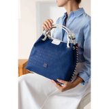 Just Polo Kadın Su Geçirmez Ayarlanabilir Askılı Büyük Boy Lüks Omuz Çantası Shoulder Bag Ebat: 27 x 30 cm - Tek Ebat - Kırmızı - Lacivert