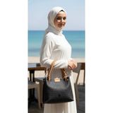 Just Polo Kadın Su Geçirmez Ayarlanabilir Askılı Büyük Boy Lüks Omuz Çantası Shoulder Bag Ebat: 27 x 30 cm - Tek Ebat - Siyah - Camel