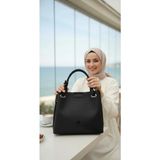 Just Polo Kadın Su Geçirmez Ayarlanabilir Askılı Büyük Boy Lüks Omuz Çantası Shoulder Bag Ebat: 27 x 30 cm - Tek Ebat - Siyah