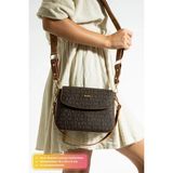 Just Polo Kadın Su Geçirmez Şık ve Konforlu Orta Boy Omuz Çantası Shopper P232197PC - Tek Ebat - Kahverengi - Taba