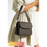 Just Polo Kadın Su Geçirmez Şık ve Konforlu Orta Boy Omuz Çantası Shopper P232197PC - Tek Ebat - Kahverengi