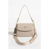 Just Polo Kadın Su Geçirmez Şık ve Konforlu Orta Boy Omuz Çantası Shopper P232197PC - Tek Ebat - Taş