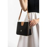 Just Polo Kadın Yeni Orta Boy El ve Omuz Çantası MH4059MH - Siyah - Camel