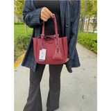 Just Polo Kadın Yeni Sezon 3 Bölmeli Yumuşak Deri Lüks ve Şık Dokunuş El & Omuz Çantası Shoulder Bag - Bordo
