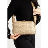 Just Polo Kadın Yeni Sezon Baskılı Omuz Çantası 232053MH - Vizon