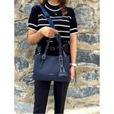 Just Polo Kadın Yeni Sezon Büyük Boy Yumuşak Deri Lüks El & Omuz Çantası Shopper - Tek Ebat - Lacivert