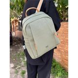 Just Polo Kadın Yeşil Camel 9 Gözlü Büyük Boy Sırt Çantası - Yeşil - Camel
