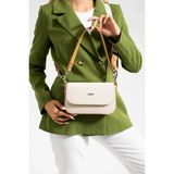 Just Polo Kadın Yeşil Çapraz Askılı 2 Bölmeli El ve Omuz Çantası 236016PC - Tek Ebat - Krem - Camel