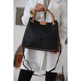 Just Polo Kadın Yeşil Taba El ve Omuz Çantası Büyük Valiz Boy 6011MH - Tek Ebat - Krem - Taba