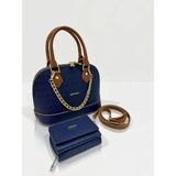 Just Polo Kadın Zincir Detaylı Lüks El & Omuz Çantası ve Cüzdanı Kombin Shopper Ebat : 25X22 cm - Tek Ebat